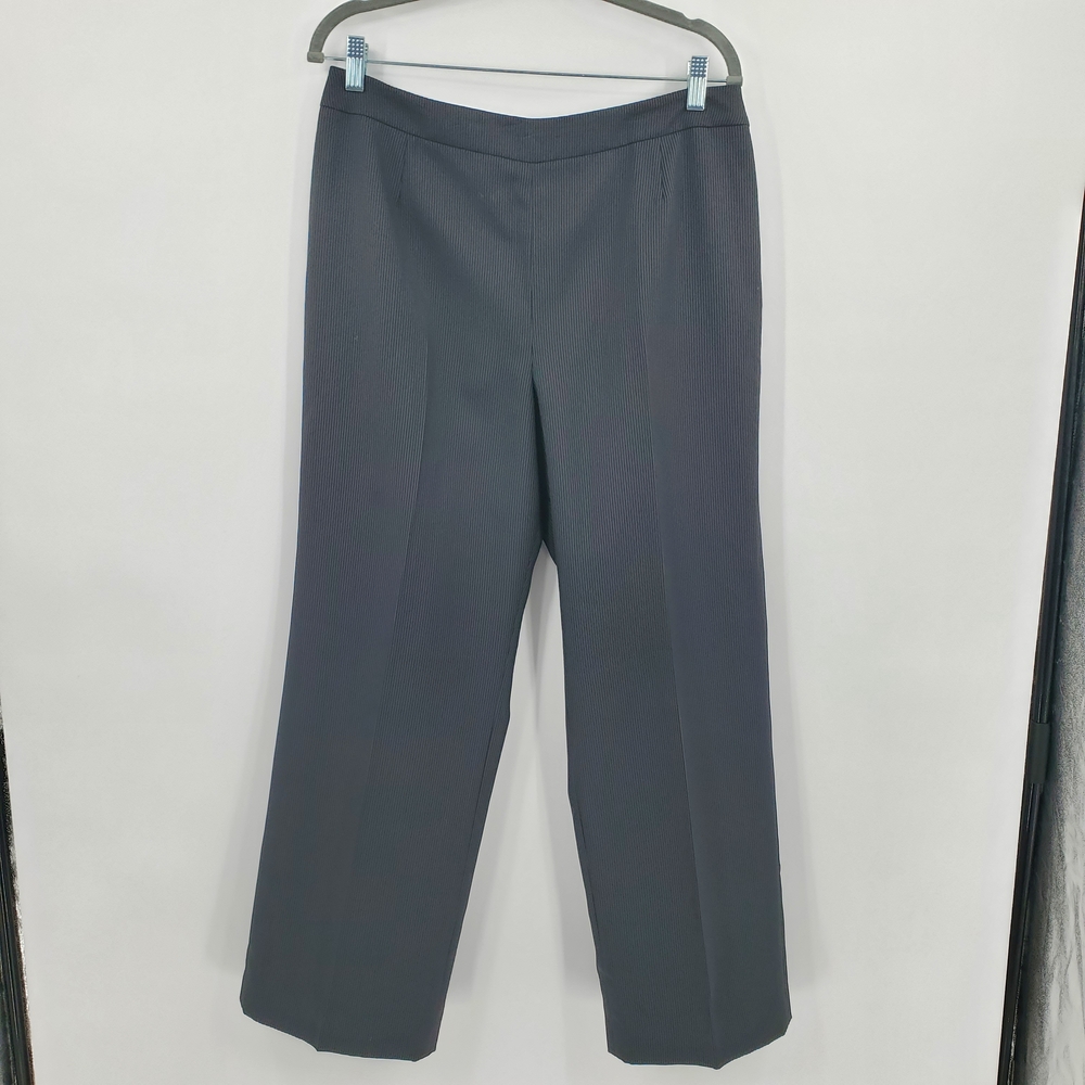 ♧♧ Suit Studio Pinstriped Dress Pants Black with White Size 12